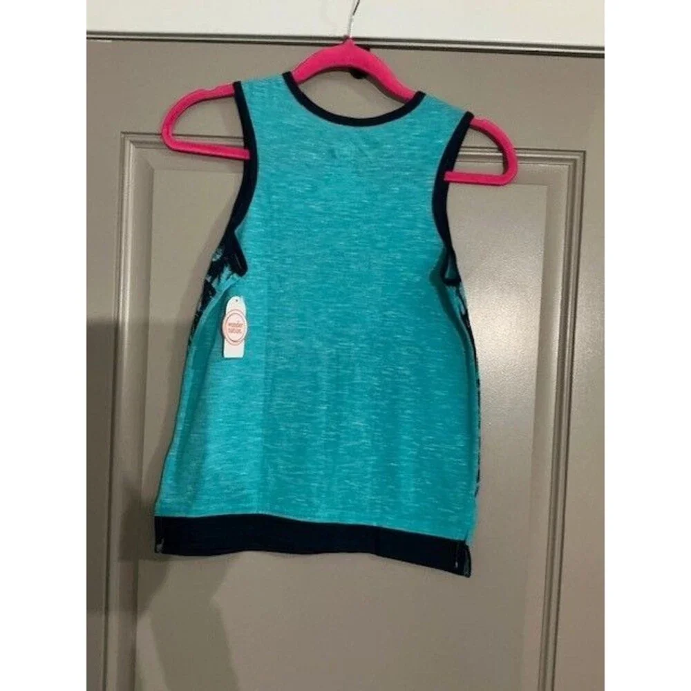 Wonder Nation Kid Tough Beach Ready Graphic Crew Tank Top Size L (10-12)